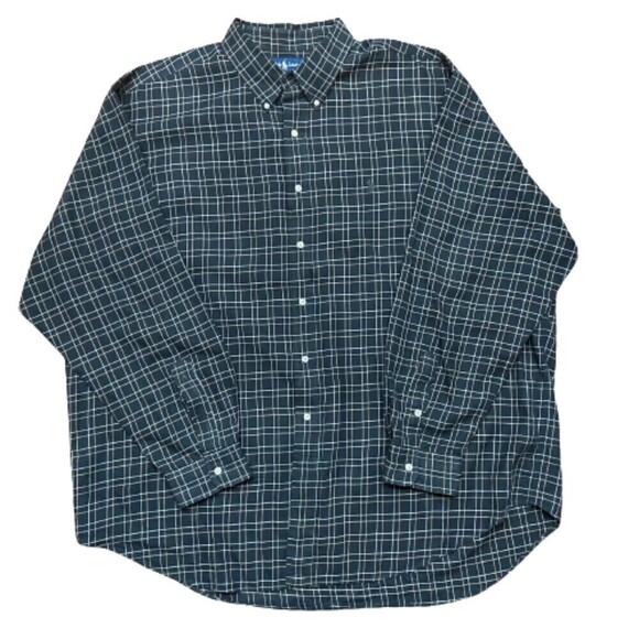 Polo Ralph Lauren Other - Polo Ralph Lauren Vintage 90s Big & Tall Checkered Black Tan Button Up Shirt XXL